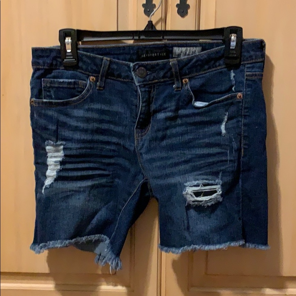🌊Aeropostale junior size 6 Bermuda denim shorts